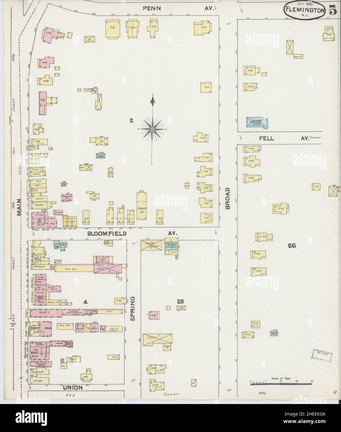Map of flemington new jersey hires stock photography and images Alamy