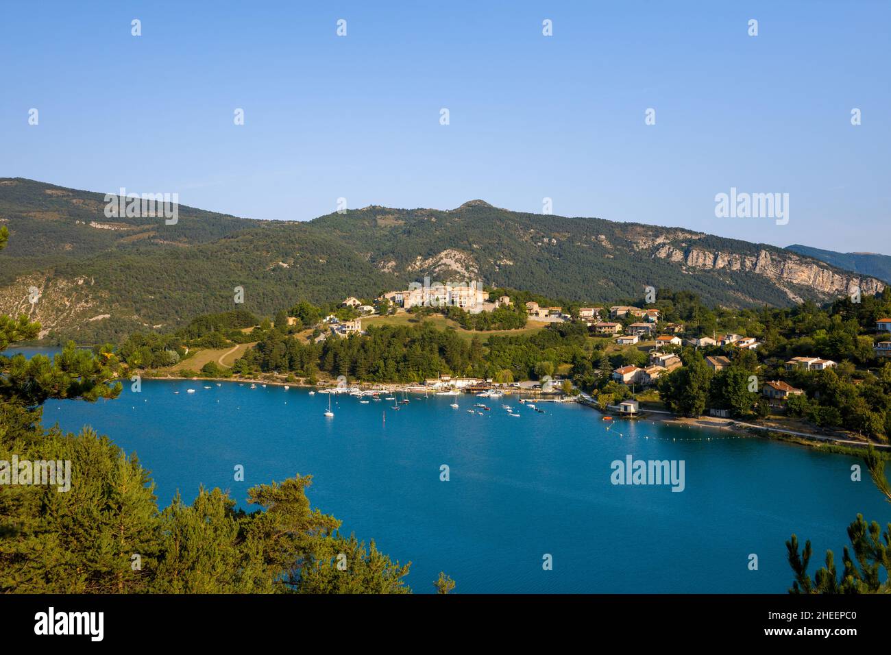 This landscape photo was taken in Europe, in France, Provence Alpes ...