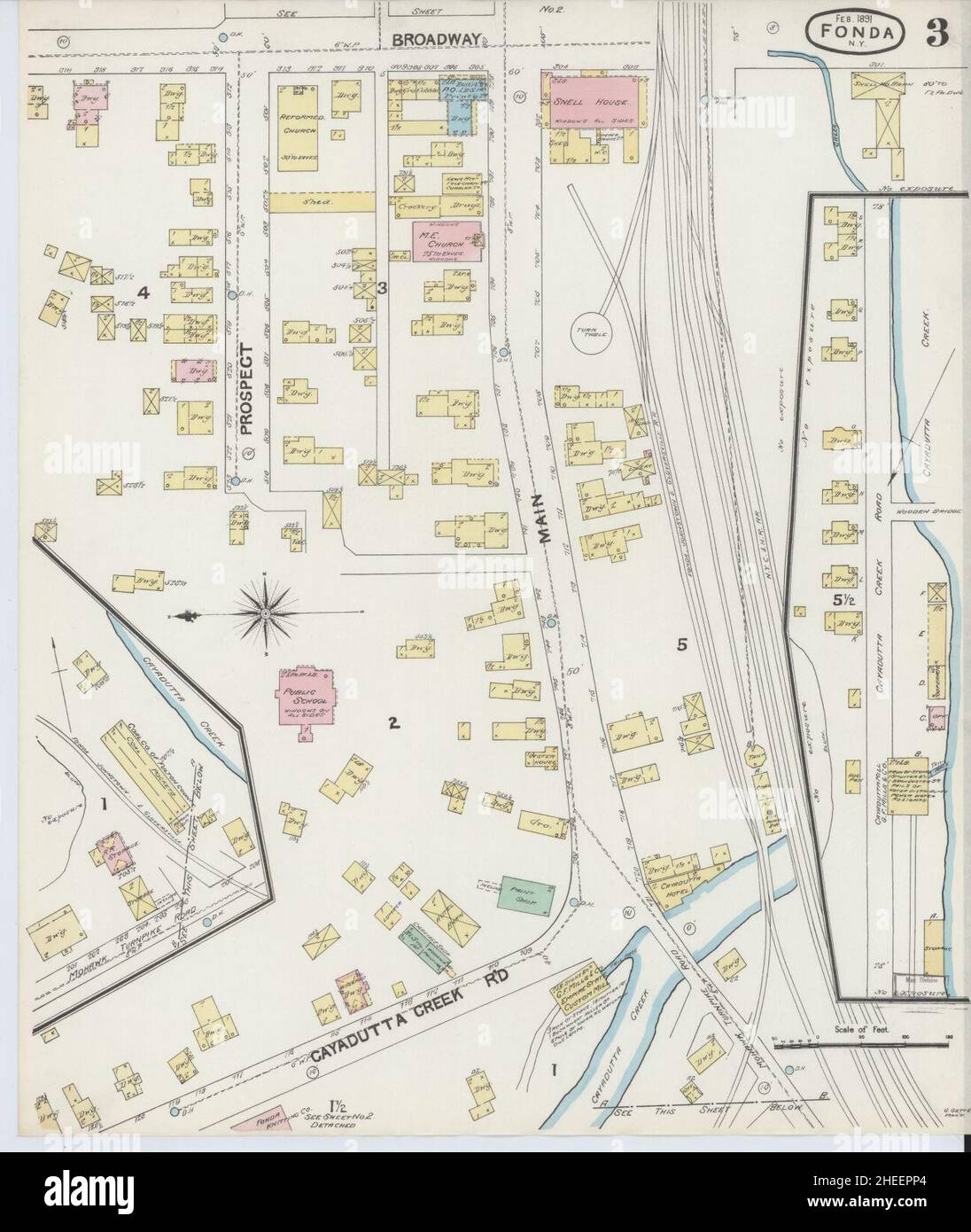 Map of fonda hires stock photography and images Alamy