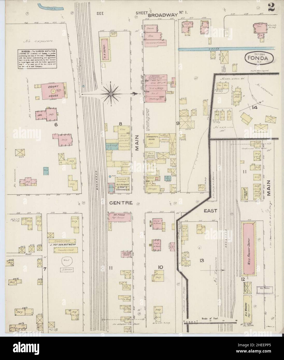 Map of fonda hires stock photography and images Alamy