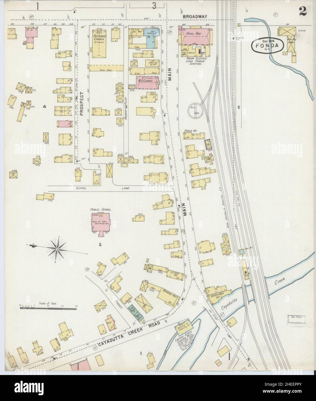 Map of fonda hires stock photography and images Alamy