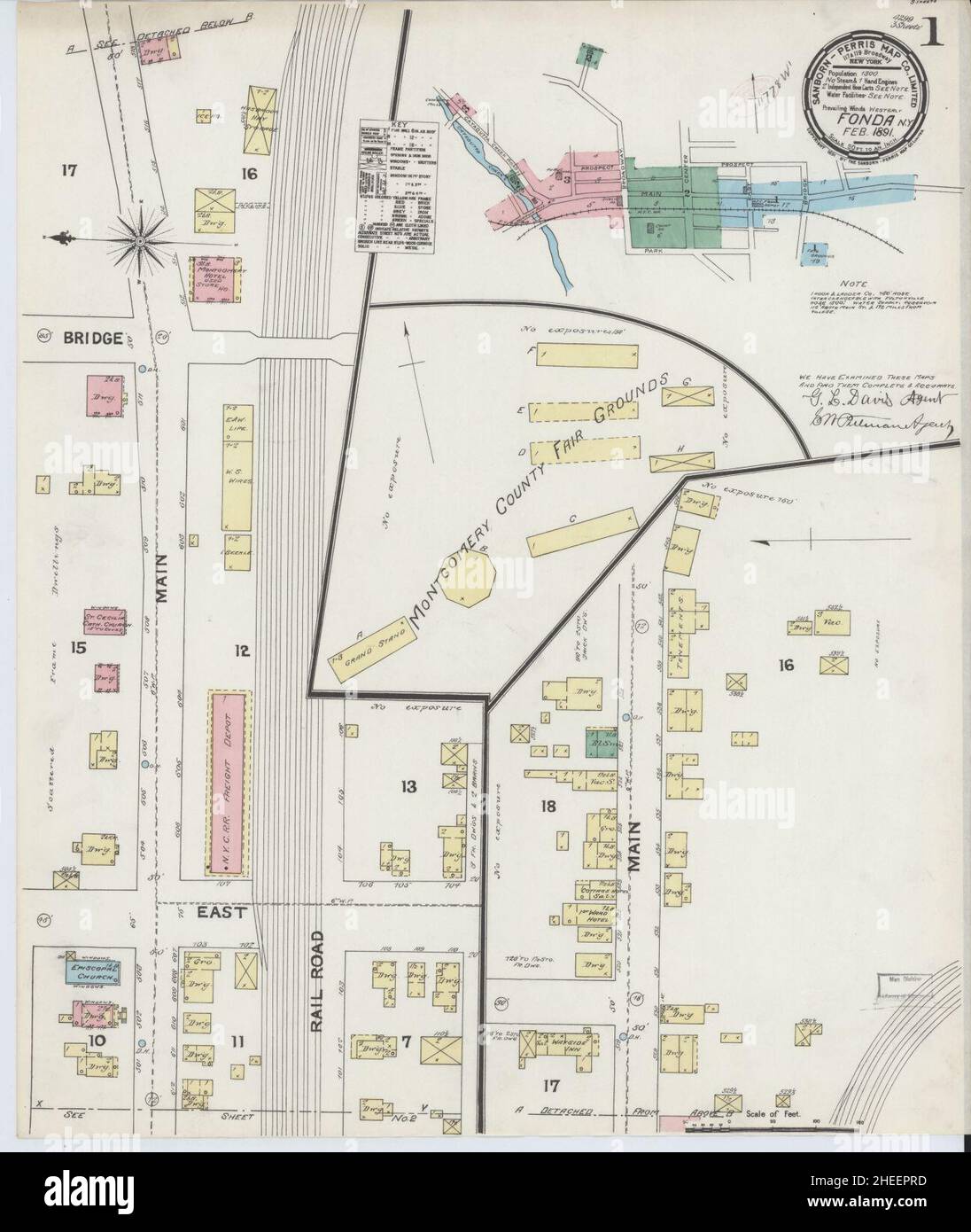 Map of fonda hires stock photography and images Alamy