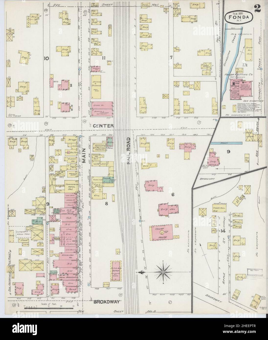 Sanborn Fire Insurance Map from - Sanborn Fire Insurance Map From Fonda Montgomery County New York 2HEEPTR 