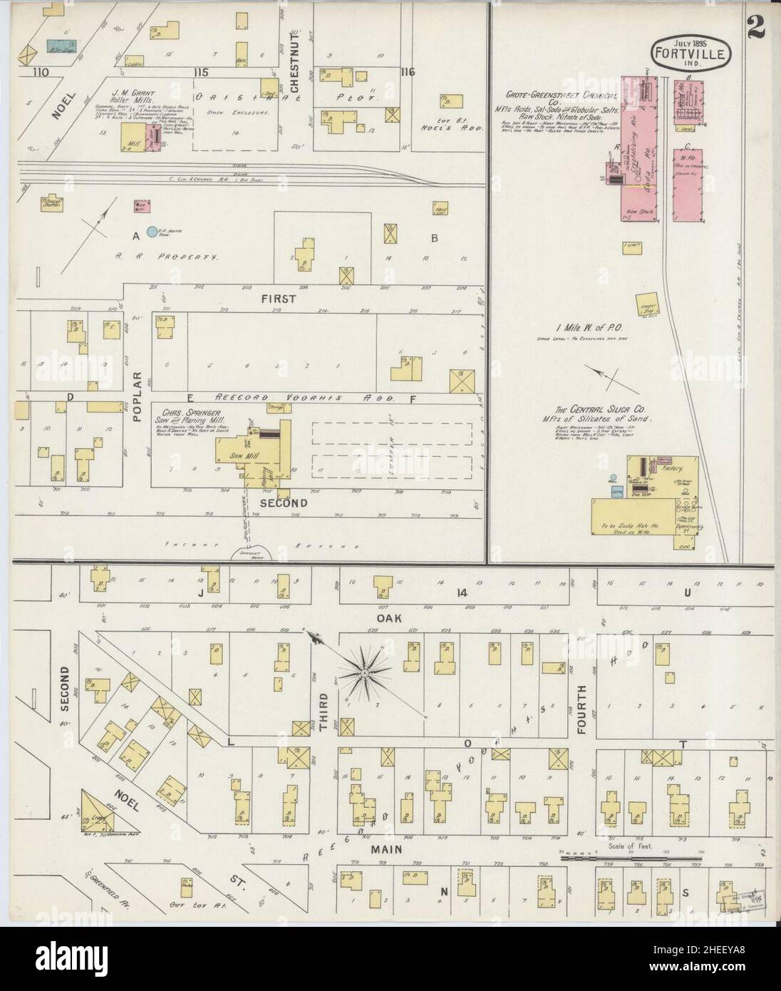 Sanborn Fire Insurance Map from Fortville, Hancock County, Indiana