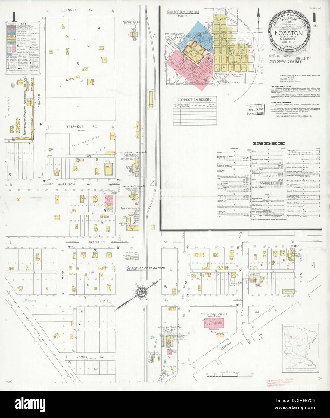 Fosston minnesota map hires stock photography and images Alamy
