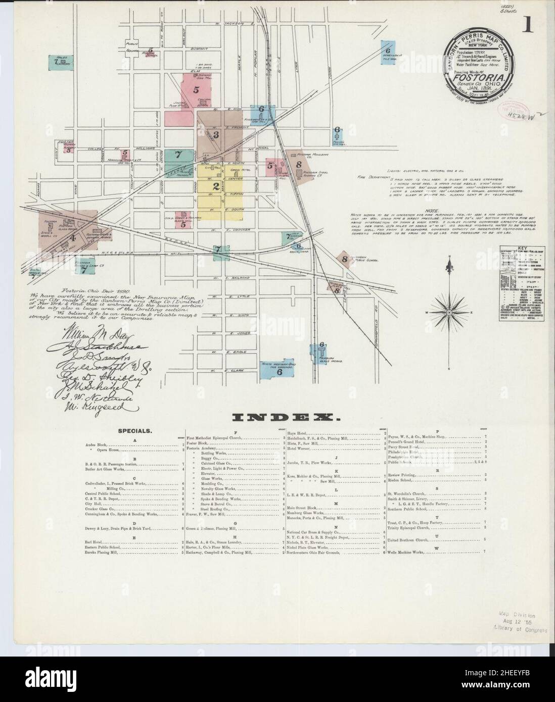 Fostoria ohio map hires stock photography and images Alamy
