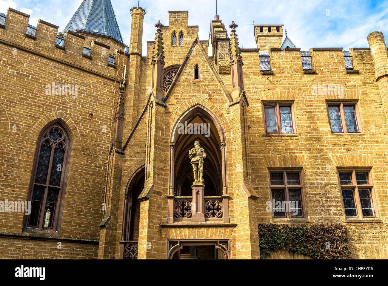 Hohenzollern Castle, Germany, Europe. This castle on mountain top is