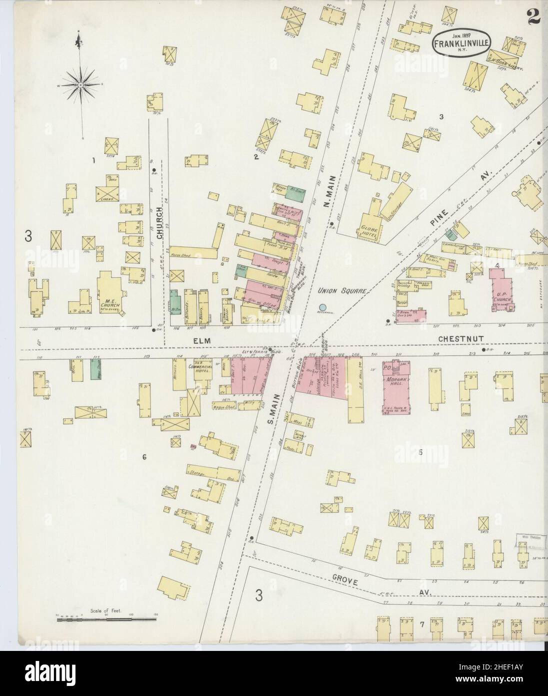 Franklinville new york map hires stock photography and images Alamy