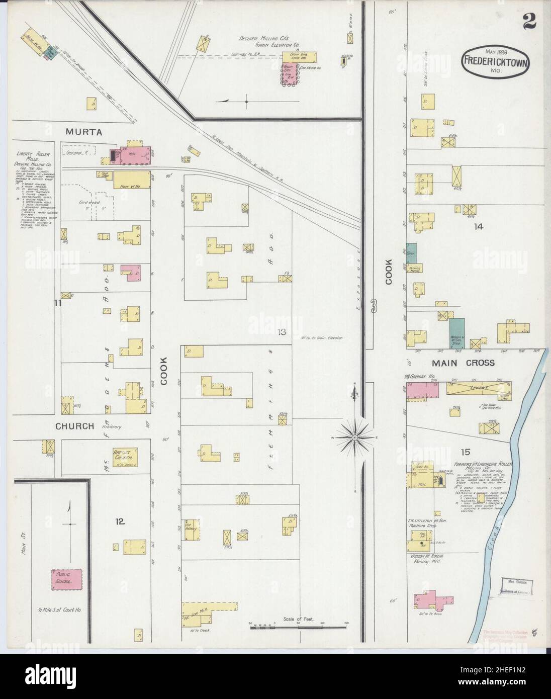 Sanborn Fire Insurance Map from Fredericktown, Madison County, Missouri
