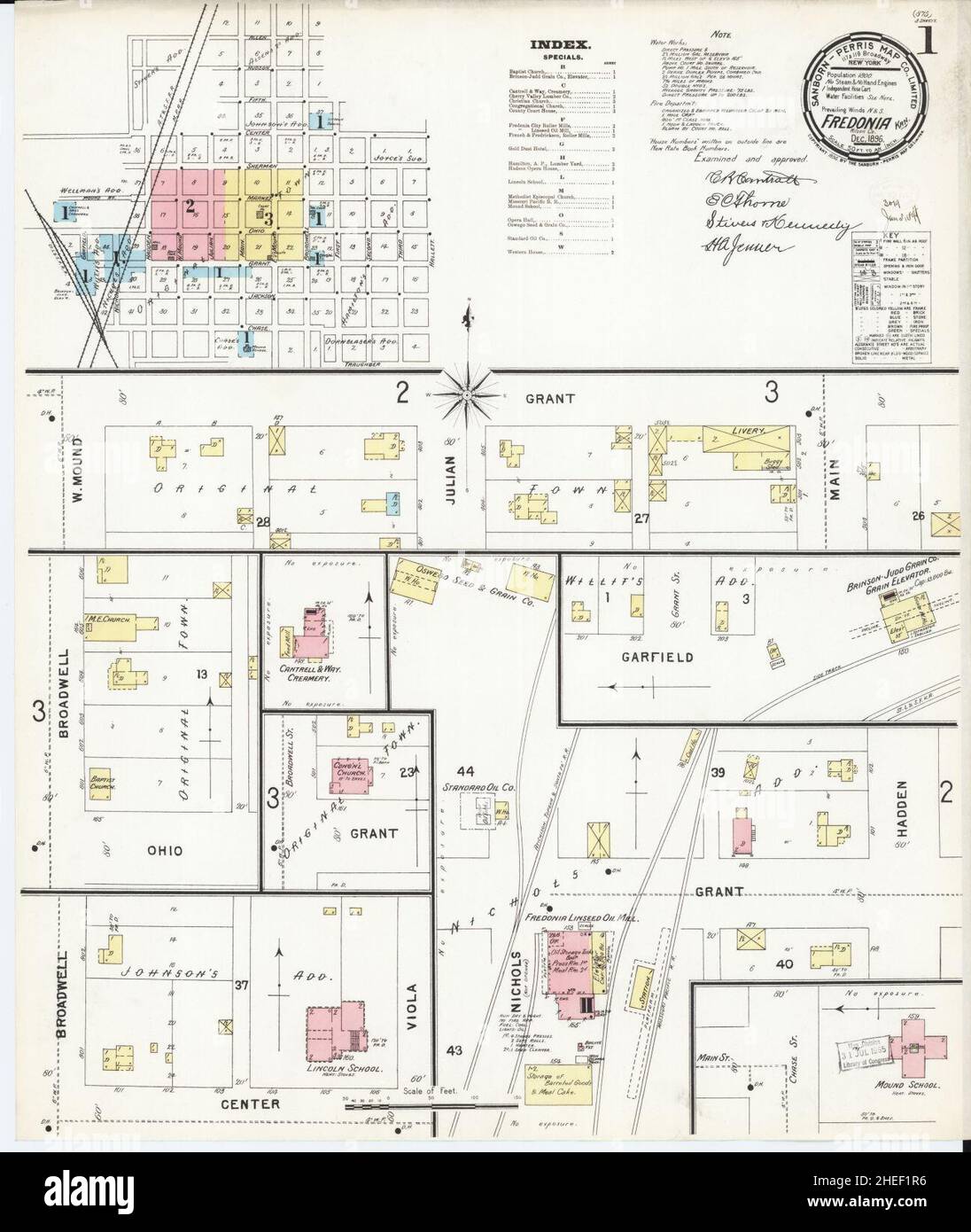 Map of fredonia kansas hires stock photography and images Alamy