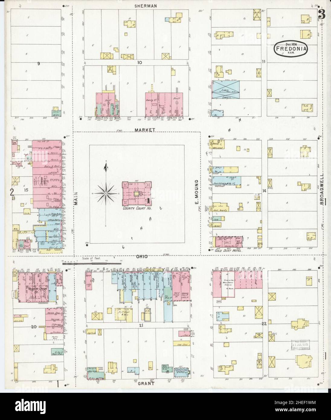 Map of fredonia kansas hires stock photography and images Alamy