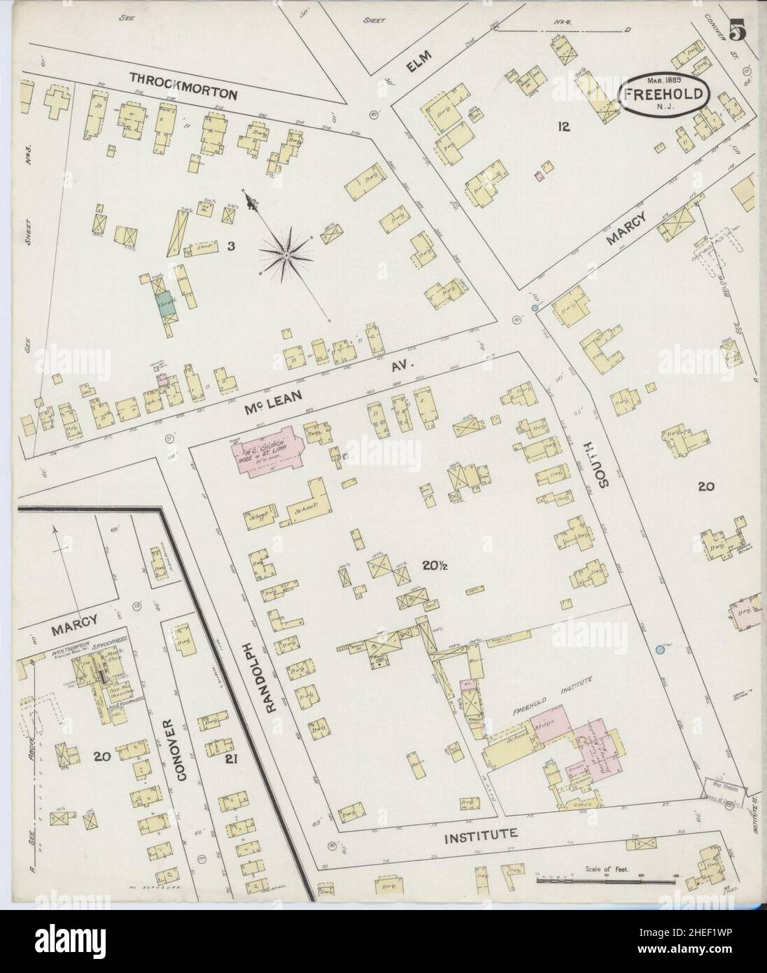 Monmouth county new jersey map hires stock photography and images Alamy