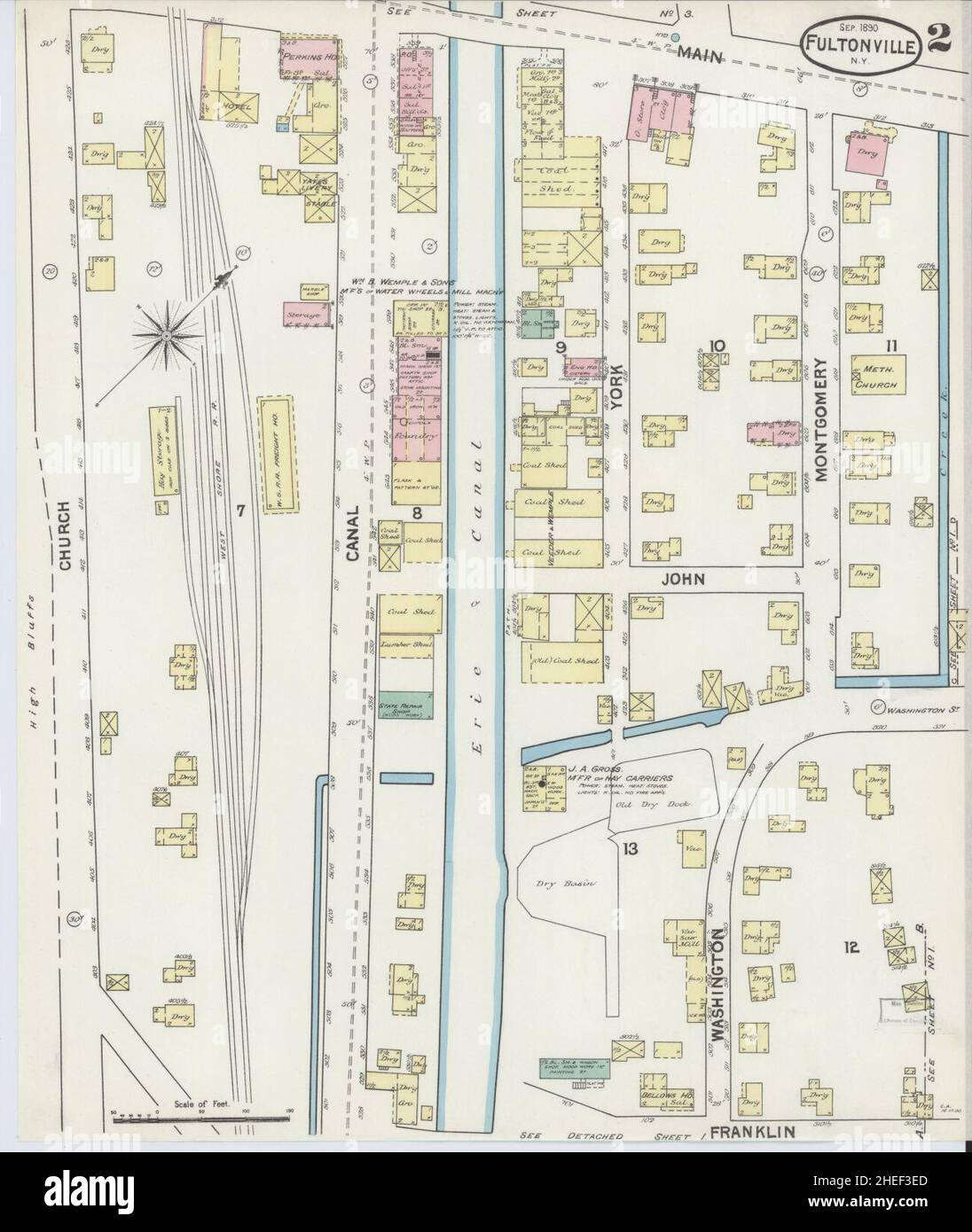 Sanborn Fire Insurance Map from Fultonville, Montgomery County, New