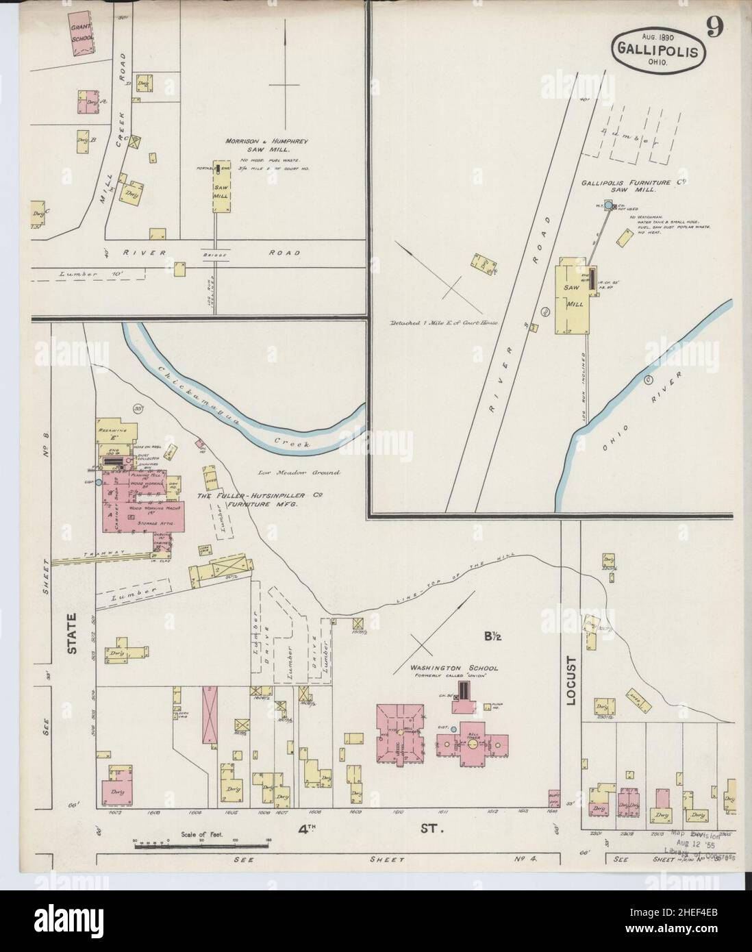 Map of gallipolis ohio hires stock photography and images Alamy