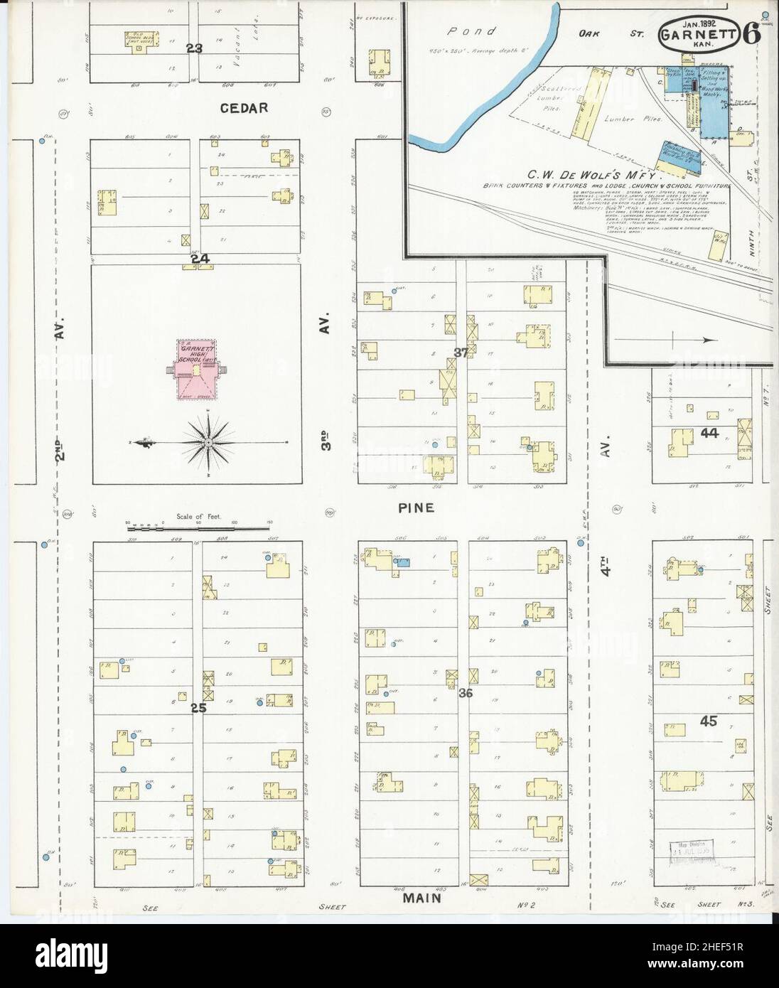 kansas map hires stock photography and images Alamy
