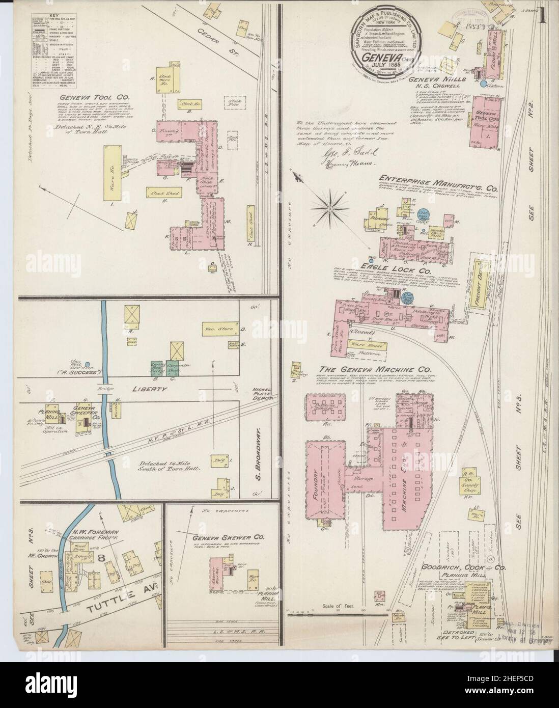 Geneva ohio map hires stock photography and images Alamy