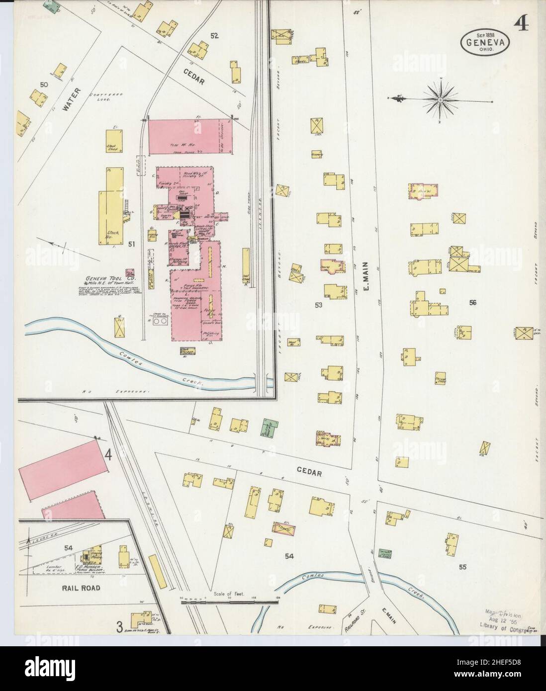 Map of geneva ohio hires stock photography and images Alamy