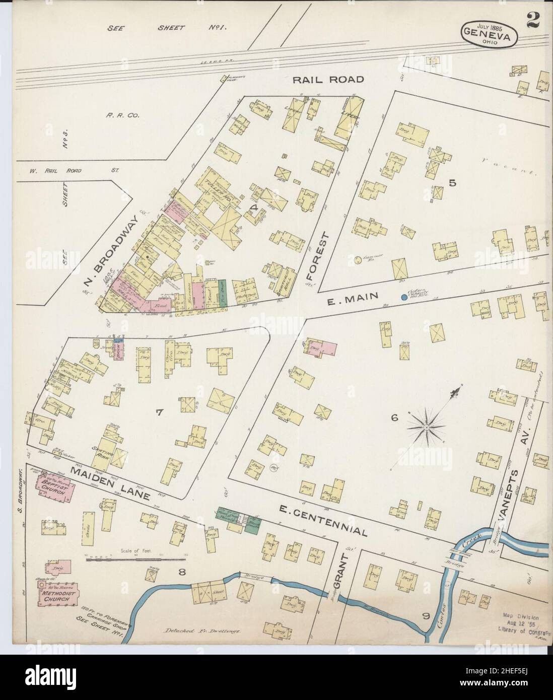 Map of geneva ohio hires stock photography and images Alamy