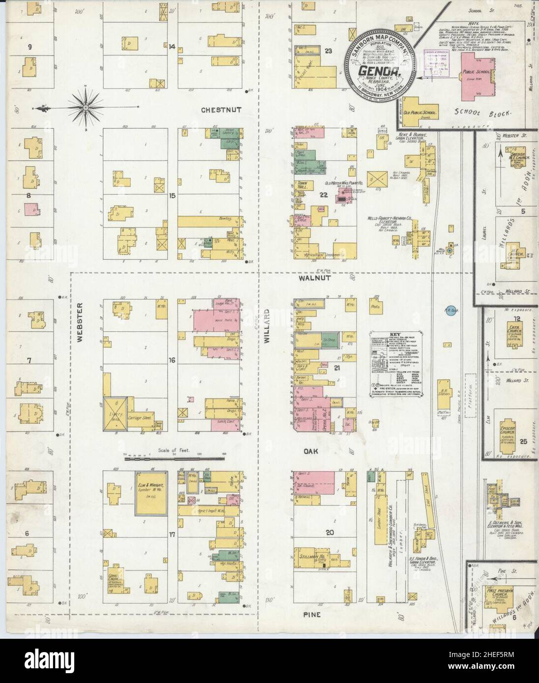 Map of genoa nebraska hires stock photography and images Alamy