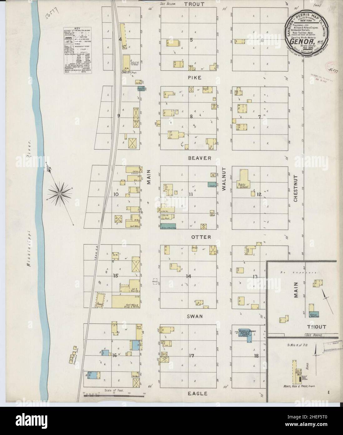 Map of genoa wisconsin hires stock photography and images Alamy