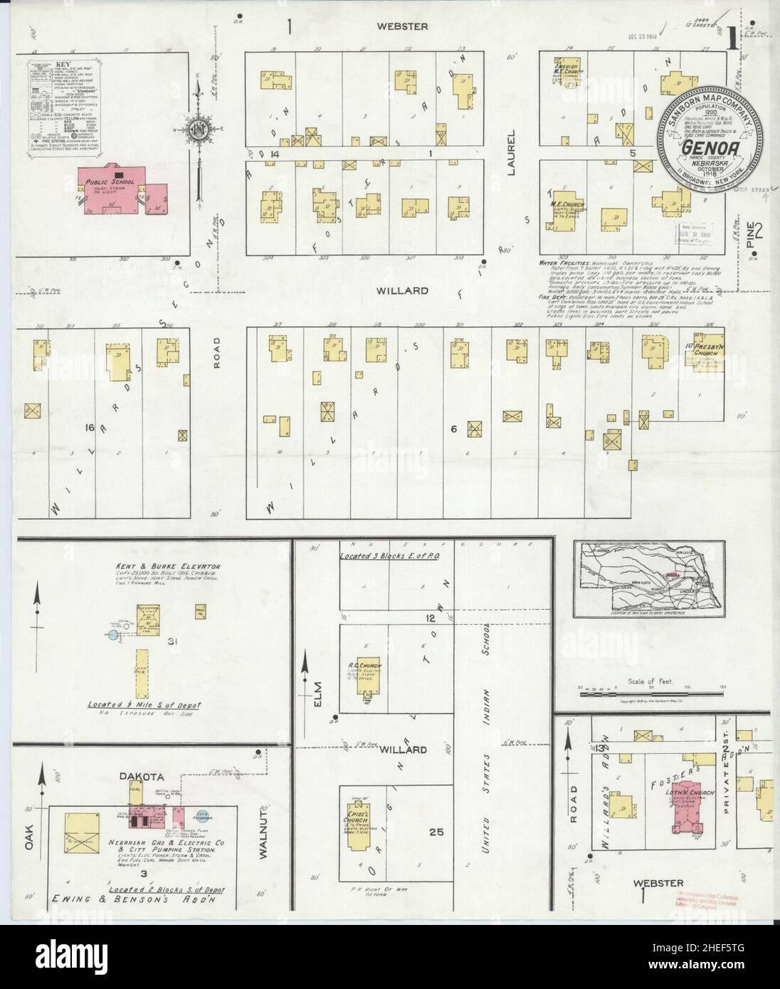 Genoa nebraska map hires stock photography and images Alamy