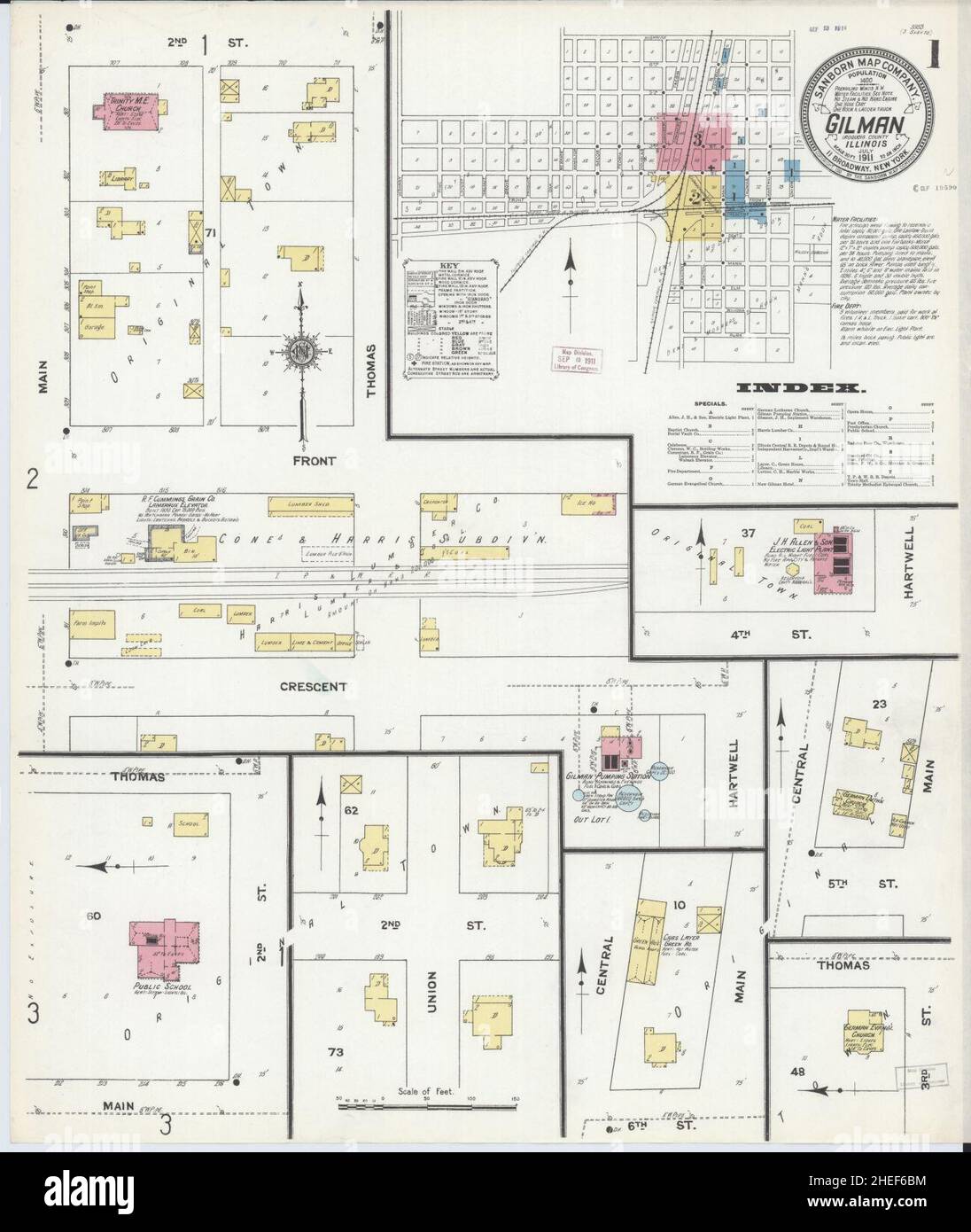 Gilman illinois map hires stock photography and images Alamy