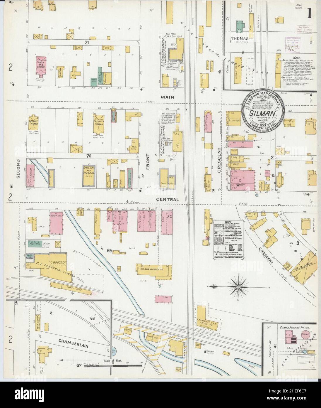Gilman illinois map hires stock photography and images Alamy