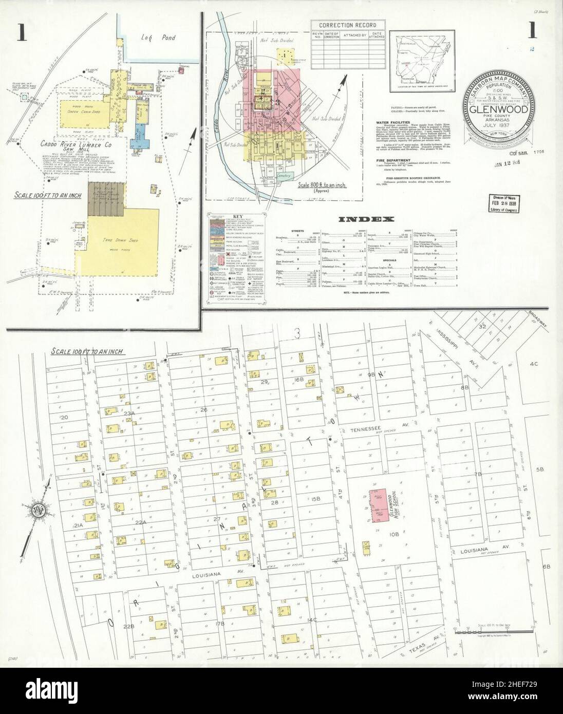 Glenwood arkansas map hires stock photography and images Alamy
