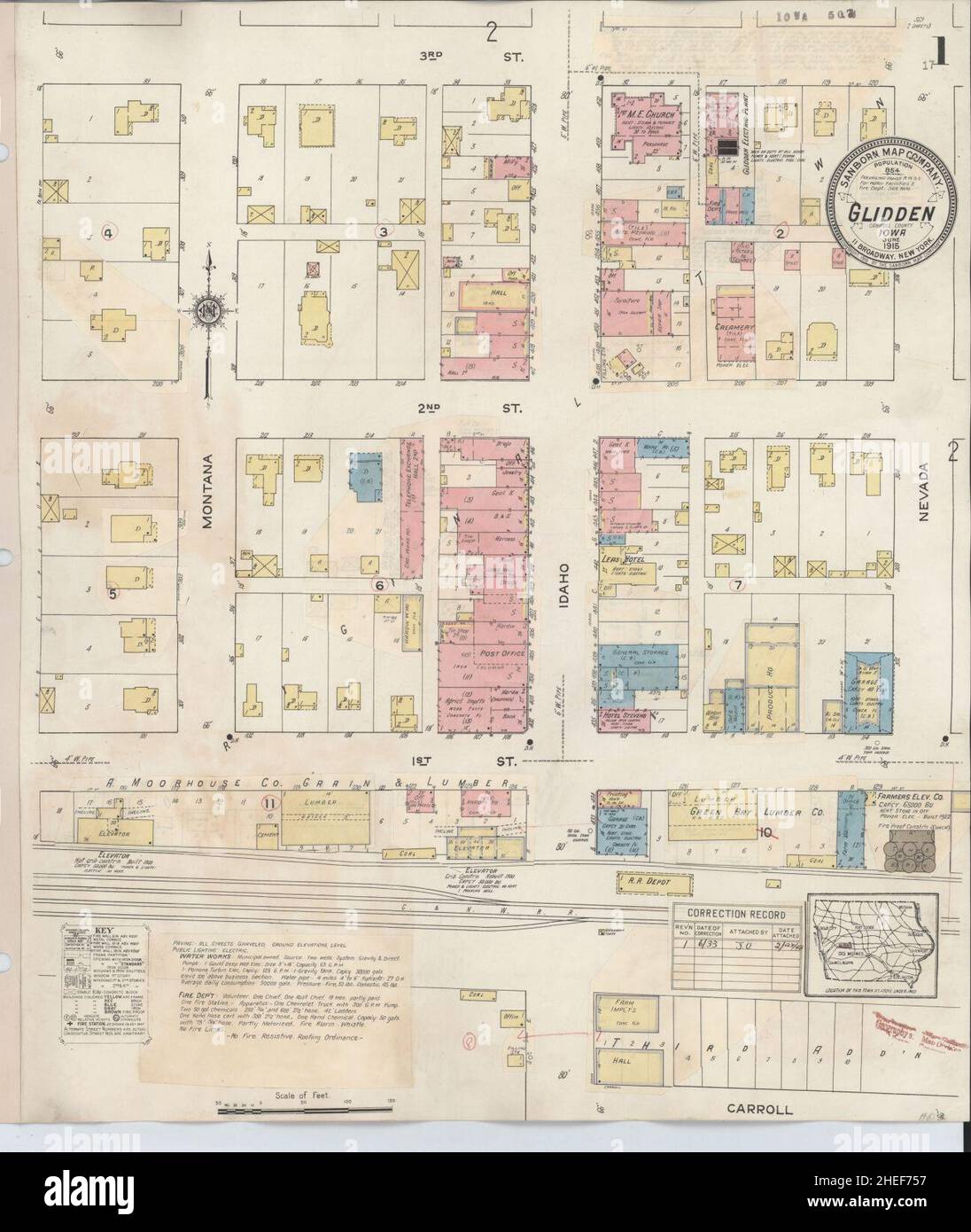 Carroll iowa map hires stock photography and images Alamy