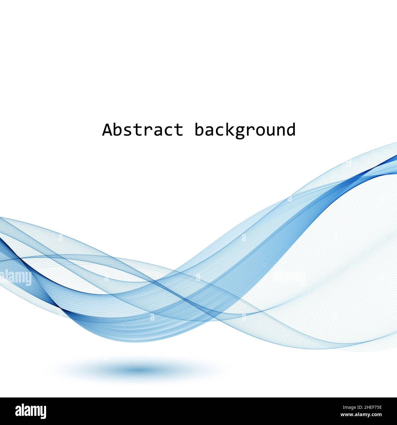 vector abstract wave. blue lines Stock Photo - Alamy