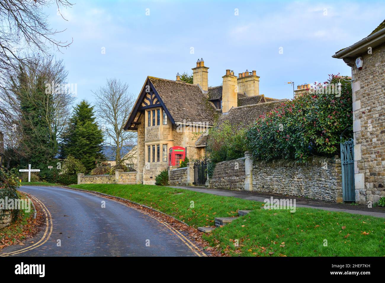 The village of Hambleton near Rutland water Oakham England Uk Stock