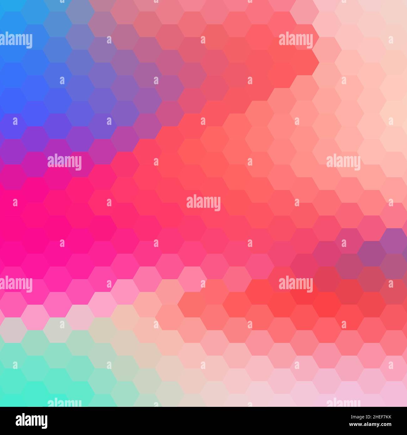 colorful abstract hexagons. Vector modern illustration Stock Photo - Alamy