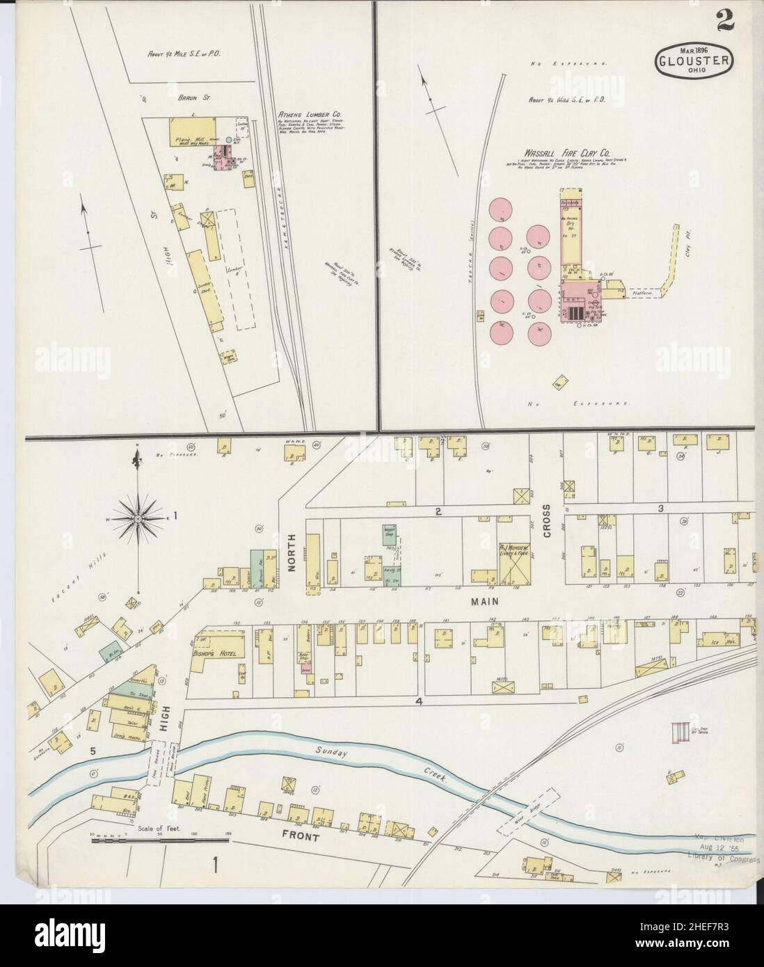 Glouster ohio map hires stock photography and images Alamy