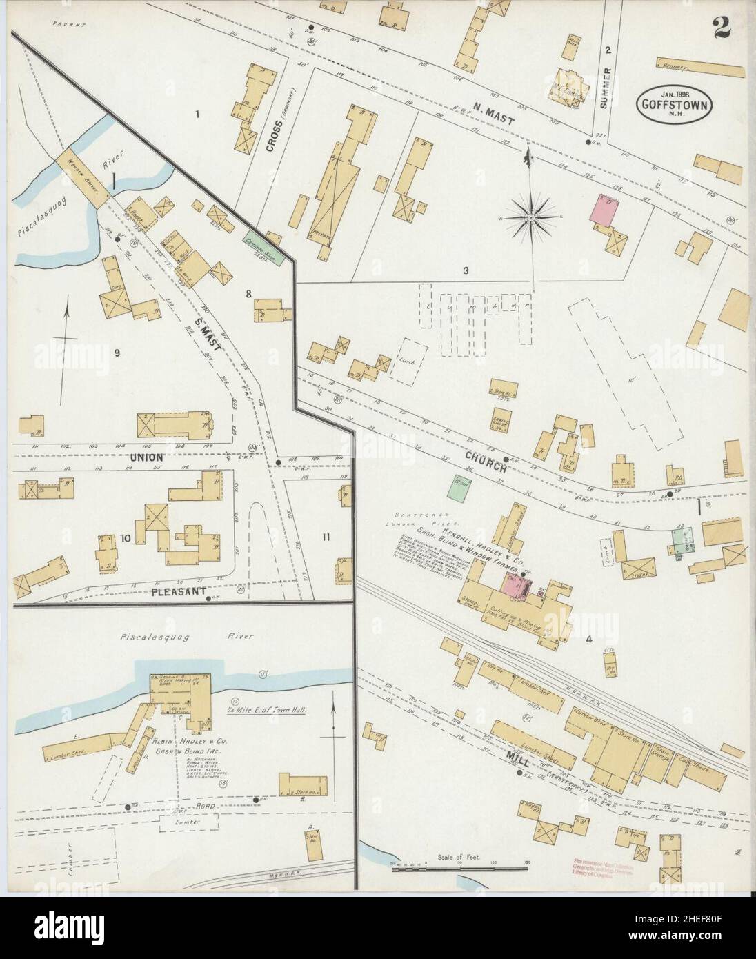 Map of goffstown hires stock photography and images Alamy