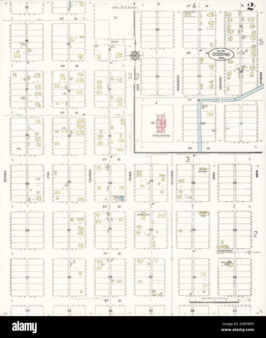 Map of gooding idaho hires stock photography and images Alamy