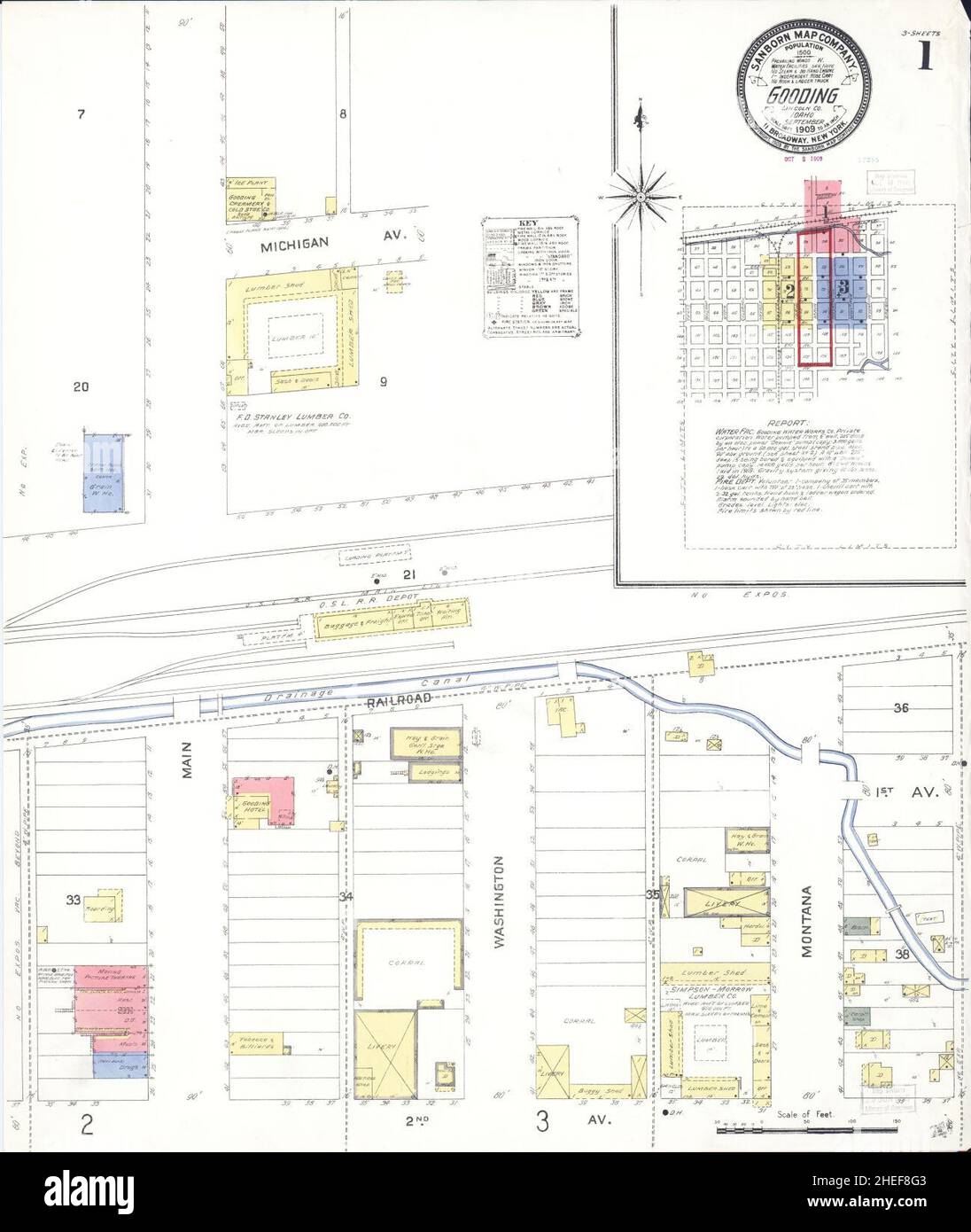 Map of gooding idaho hires stock photography and images Alamy