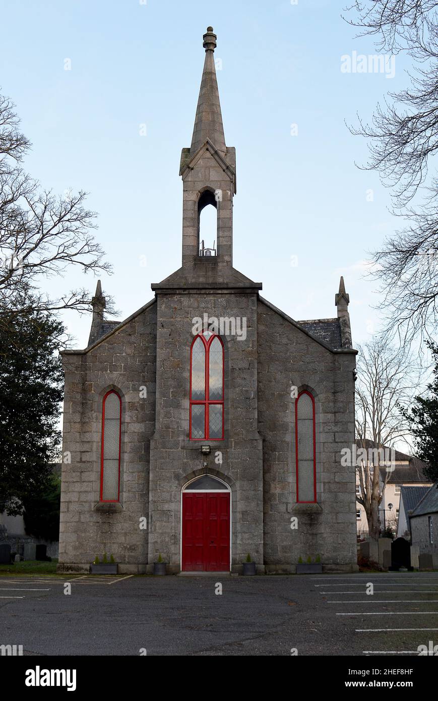 INVERURIE, SCOTLAND - 2 JANUARY 2022: St Mary's Episcopal Church built by James Ross in gothic style between 1840 and 1842 Stock Photo