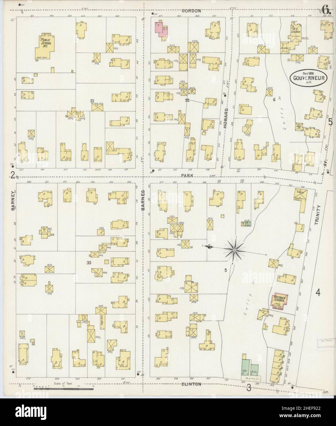 Map of gouverneur new york hires stock photography and images Alamy