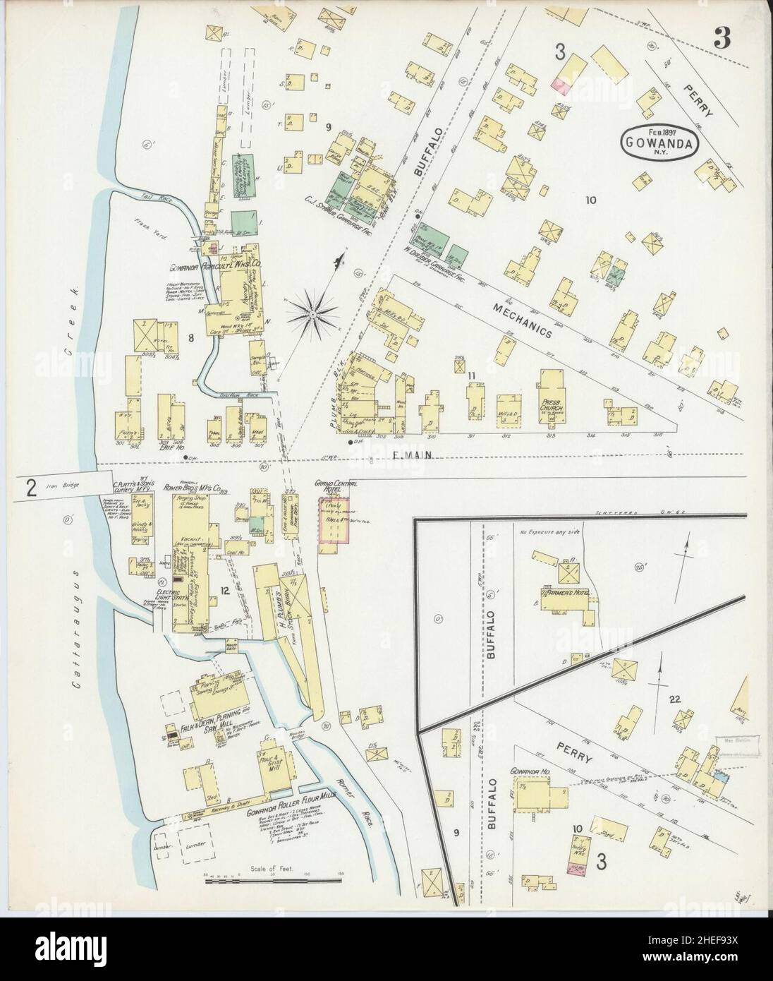 Map of gowanda new york hires stock photography and images Alamy