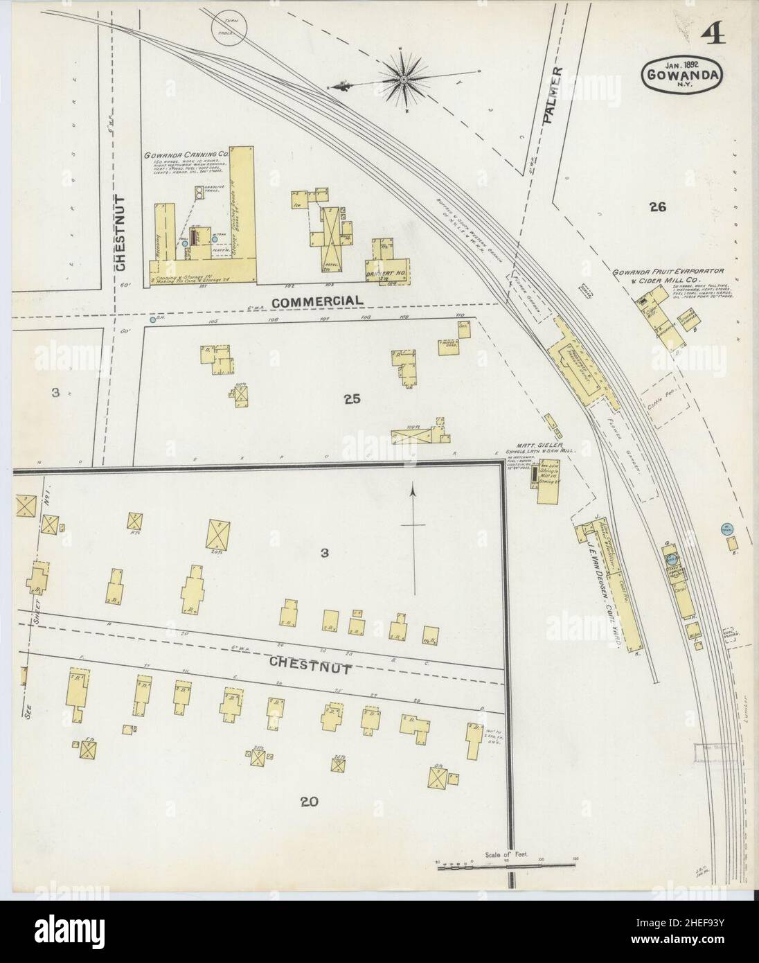 Map of gowanda new york hires stock photography and images Alamy