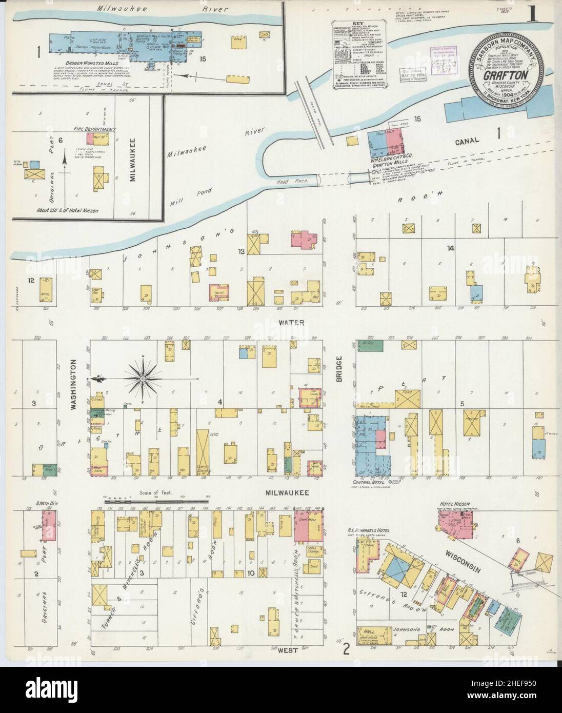 Map of grafton wisconsin hires stock photography and images Alamy