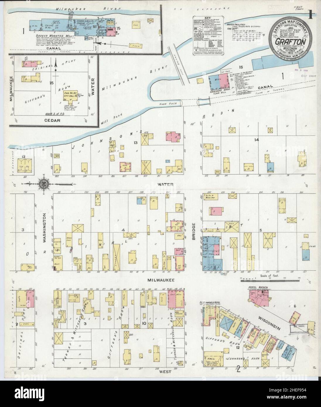 Map of grafton wisconsin hires stock photography and images Alamy