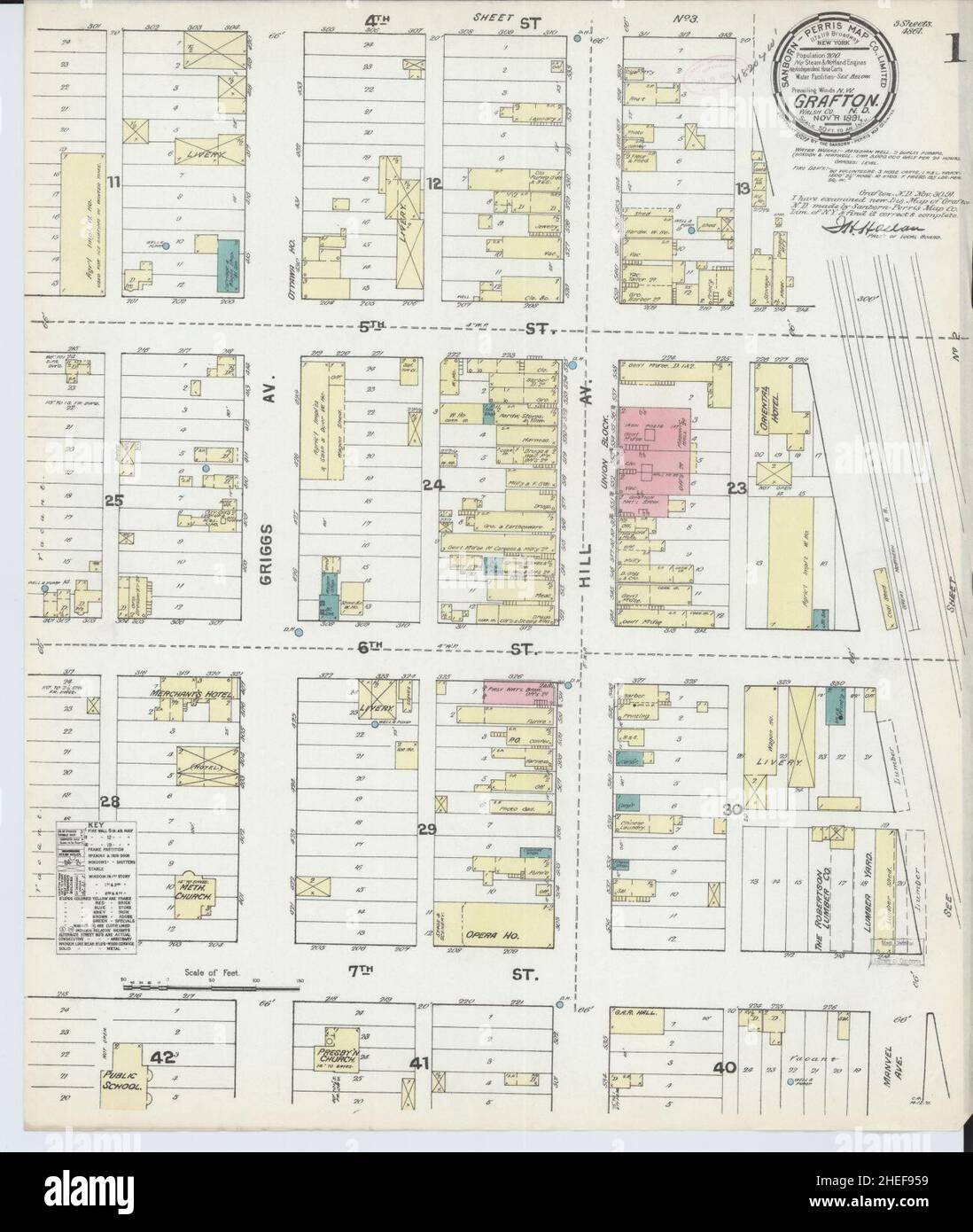 Sanborn Fire Insurance Map from Grafton, Walsh County, North Dakota
