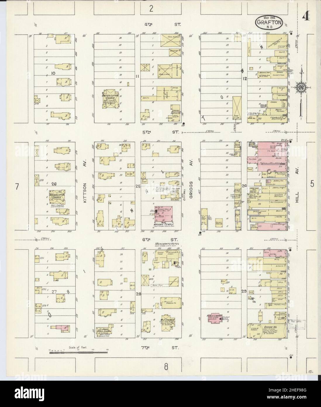 Sanborn Fire Insurance Map from Grafton, Walsh County, North Dakota