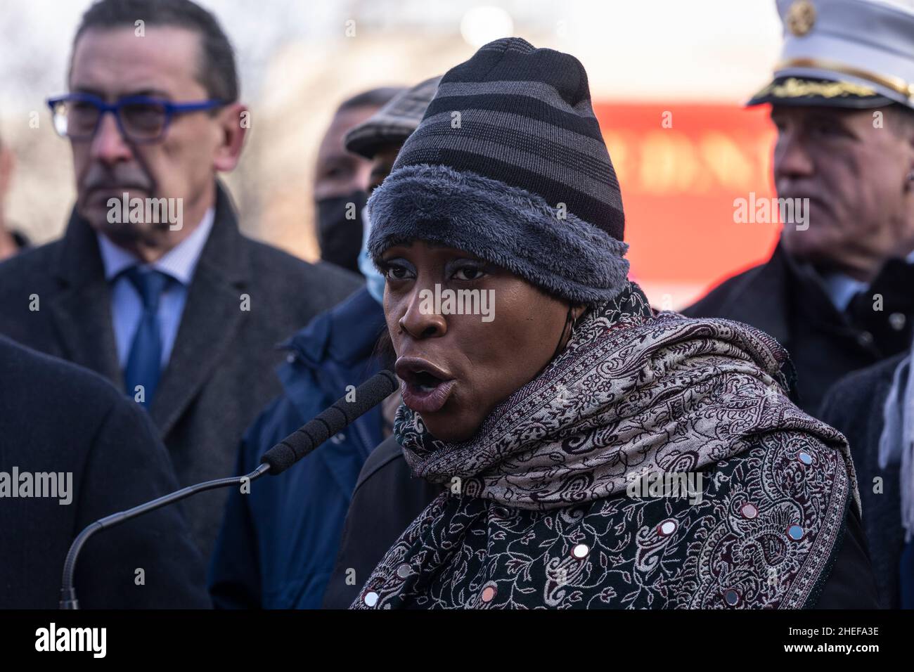 New York, NY - January 10, 2022: Bronx Borough President Vanessa Gibson ...