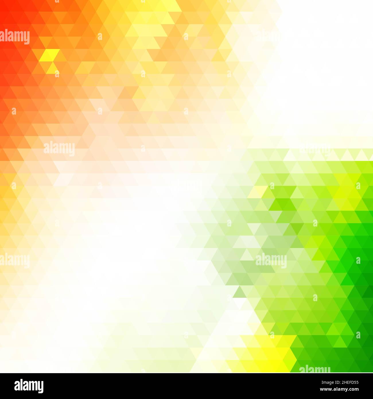 Shades of green and orange abstract polygonal geometric background ...