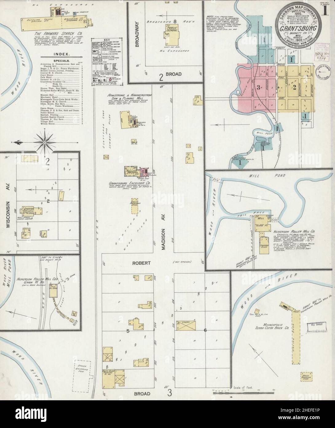 Grantsburg wisconsin map hires stock photography and images Alamy