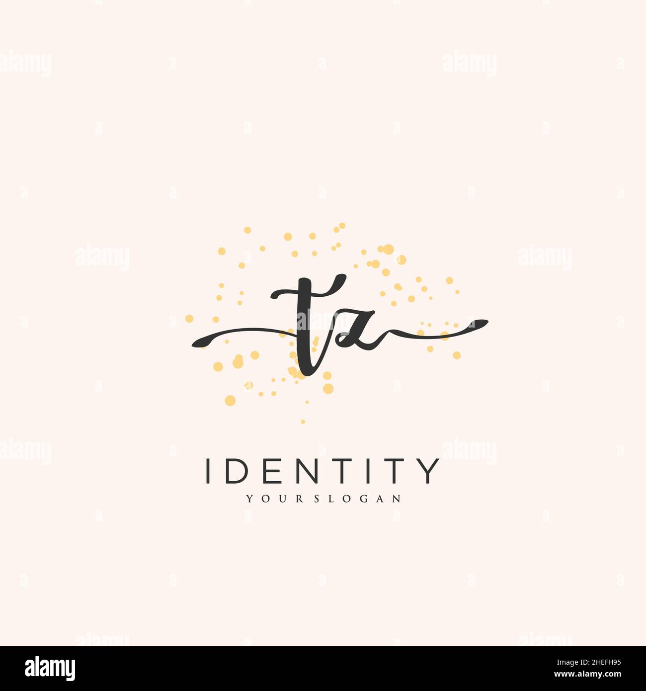 TZ Handwriting logo vector art of initial signature, wedding, fashion ...