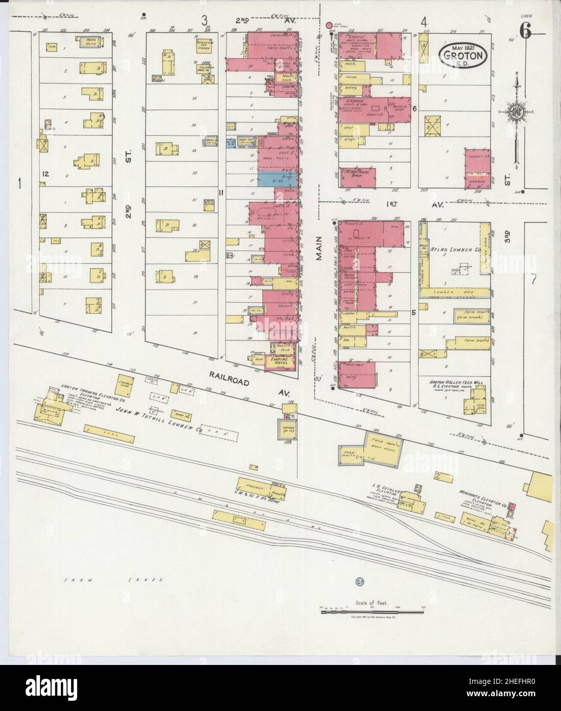 Map of groton south dakota hires stock photography and images Alamy