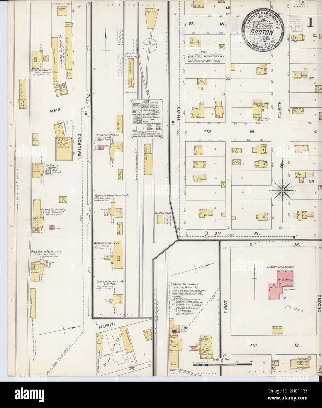 Map of groton south dakota hires stock photography and images Alamy